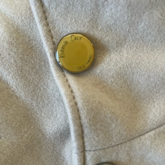 Kenneth Cole long jacket button up with belt - size 4. Will fall about mid thigh - Picture 4 of 16